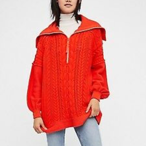 Free People Sunshine Slope Oversized Sweater - Picture 1 of 3